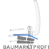 HAUTAU ATRIUM HS Griff PZ au�en mit Vierkant, TS 68-92 mm, Alu wei� RAL 9016