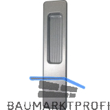 HAUTAU ATRIUM HS Griffmuschel au�en mit Schrauben M5x100 mm, Aluminium silber