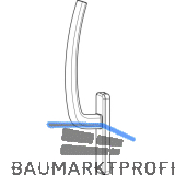 HAUTAU ATRIUM HS Griff innen ohne Vierkantstift, Aluminium silber