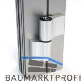 HAHN T�rband 4 AT, 2-teilig 20/103/58 mit Ankerschraube, silber eloxiert