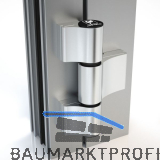 HAHN T�rband 4 AT, 3-teilig 20/65/58 mit Ankerschraube, wei� RAL 9016