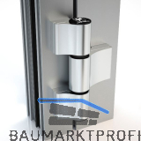 HAHN T�rband 4 AT, 3-teilig 20/65/15 mit Befestigunsplatte, wei� RAL 9016