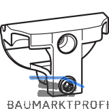 HAUTAU ATRIUM HKS 200 Steuerklotz unten silber