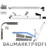 HAUTAU FL190 �ffnerschere mit Universal-Fl�gelbock Ausf�hrung E weiss