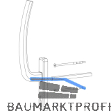 HAUTAU ATRIUM HS Griff PZ innen mit VK, TS 68-80 mm, Alu wei� RAL 9016