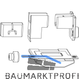 MACO HS Zubeh�r f. F�hrung oben univ. nieder, 68/28, Schema A, schwarz (101311)