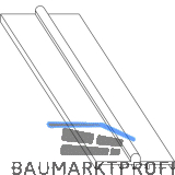 MACO HS Laufschiene unten flach, H=5 mm, silber, L=2500 mm (N20213)