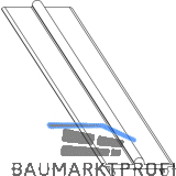 MACO Fiber-Therm Laufschiene unten flach, H=5 mm, L=3500 mm, Alu silber (454811)