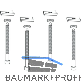 MACO Fiber-Therm Eckverbinder-Befestigungsset unten, Stahl verzinkt (101341)