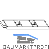 MACO Fiber-Therm Aufsatzdichtung f. Dichtungsplatte, 42mm, Holz, silber (454861)