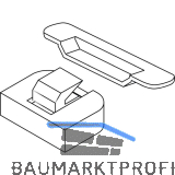 MACO HS Mittelverschluss senkrecht, verstellbar, silber (44652)