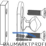 MACO HS Verriegelungsbolzen Standard, komplett f�r Schema C/L, silber (103261)