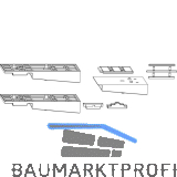 MACO Fiber-Therm Zubeh�r 98/28, Laufschiene hoch, Schema A, silber (102730)