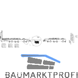 MACO HS Grundkarton Laufwagen 300 kg ohne Bolzen, mit B�rsten, silber (103559)