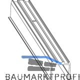 MACO HS F�hrungsschiene oben fl�chenb�ndig, silber, L=5000 mm (467774)