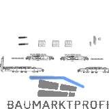 MACO HS Grundkarton Laufwagen 400 kg, mit B�rsten, silber (103069)