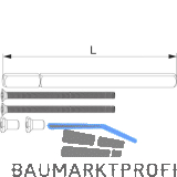 MACO HS Griffbefestigung-Set f�r Griff innen/Griff au�en, TS 58-92 mm