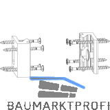 MACO HS Mittelverschluss RC3 f�r Dichtungsschiene PVC Fl�gelabstand 28 mm silber