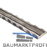 ARTEFERRO Handlauf seitlich geh�mmert, 40 x 8 x 3000mm mit Rillen,Schmiedeeisen
