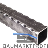 ARTEFERRO Rohr 30 x 30 x 2,5, L�nge 3000 mm, Schmiedeeisen geh�mmert