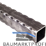 ARTEFERRO Rohr 40 x 40 x 2,5, L�nge 3000 mm, Schmiedeeisen geh�mmert