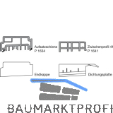 GU Thermostep 164 Aufsatzschienen-Set A, L=2500 mm, Schema A/C, Kunststoff grau