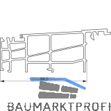 GU Thermostep 164/204 Grundk�rper Verbreiterungsprofil P1719 L=6700 mm silber