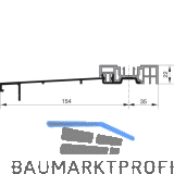GU Timberstep 164 Grundk�rper Bodenschwelle L=6700 mm silber