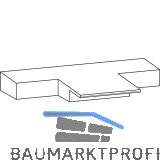 GU Thermostep Dichtplatte f�r Mittelsto� unten IV78, schwarz