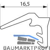 GU HS Dichtungsprofil P1156 oben, f�r F�hrungsschiene, schwarz