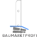 GU HS Anbohrschutz RC2 f�r Hebegetriebeschloss au�en DM 37,5 mm Stahl verzinkt