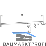 GU Thermostep 164 Wetterprofil 175 P1676 Fl�gelabstand 28 mm L=6700 mm silber