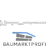 GU Thermostep 204 Glashalteprofil Panoramaverglasung Holz-Alu L=3300mm silber