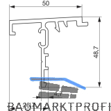 GU Thermostep 204 Wetterprofil 5 P1985, FA 28, L=4000 mm, Alu silber eloxiert