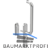 GU HS Drehgriffgarnitur RONDO 180� Griff innen o. PZ Muschel au�en Edelstahl