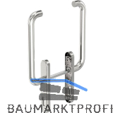 GU HS Drehgriffgarnitur RONDO 180� Griff innen/au�en mit PZ Edelstahl