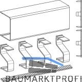 GU HS SpeedLimiter Abdeckprofil-Set L=6700 mm Aluminium silber eloxiert