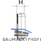 MACO HS Unterlage senkrecht f�r Laufwagen vorne H�he 26,5 mm (361272)