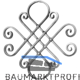 ARTEFERRO Zierelement, Profil 16 x 8 mm, 400 x 410 mm, Schmiedeeisen