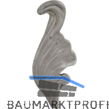 ARTEFERRO Blatt, rechts, 40 x 110 x 3 mm, Schmiedeeisen