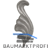 ARTEFERRO Blatt, links, 40 x 110 x 3 mm, Schmiedeeisen