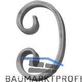 ARTEFERRO C Schnecke, 65 x 95 mm, Schmiedeeisen