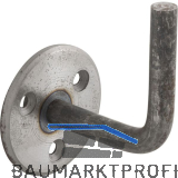 ARTEFERRO Handlauftr�ger mit Anschwei�ende, � 64 mm, Schmiedeeisen