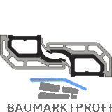 GU-937/934 HS Mittelsto�sicherung-Set Fl�gelabstand 25-29 mm L=2900 mm grau