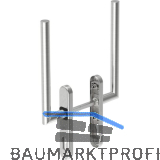 GU HS Drehgriffgarnitur BELCANTO 180� Griff innen/au�en mit PZ Edelstahl