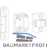 GU HS Mittelverriegelung senkrecht, Fl�gelabstand 10 mm, silber