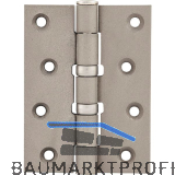 Scharnierband, 102 x 76 x 3,0 mm, Stahl vernickelt