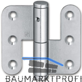 Aufschraubb�nder stumpf, 70 mm, links, Stahl verzinkt