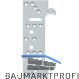 SIMONS Befestigungsplatte f�r Futterzarge zu TECTUS TE340 3D, Stahl verzinkt