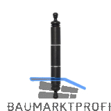 Aufsteckh�lsen 3- teilig Ziereichel, 20 mm, Schmiedeeisen verzinkt geschw�rzt